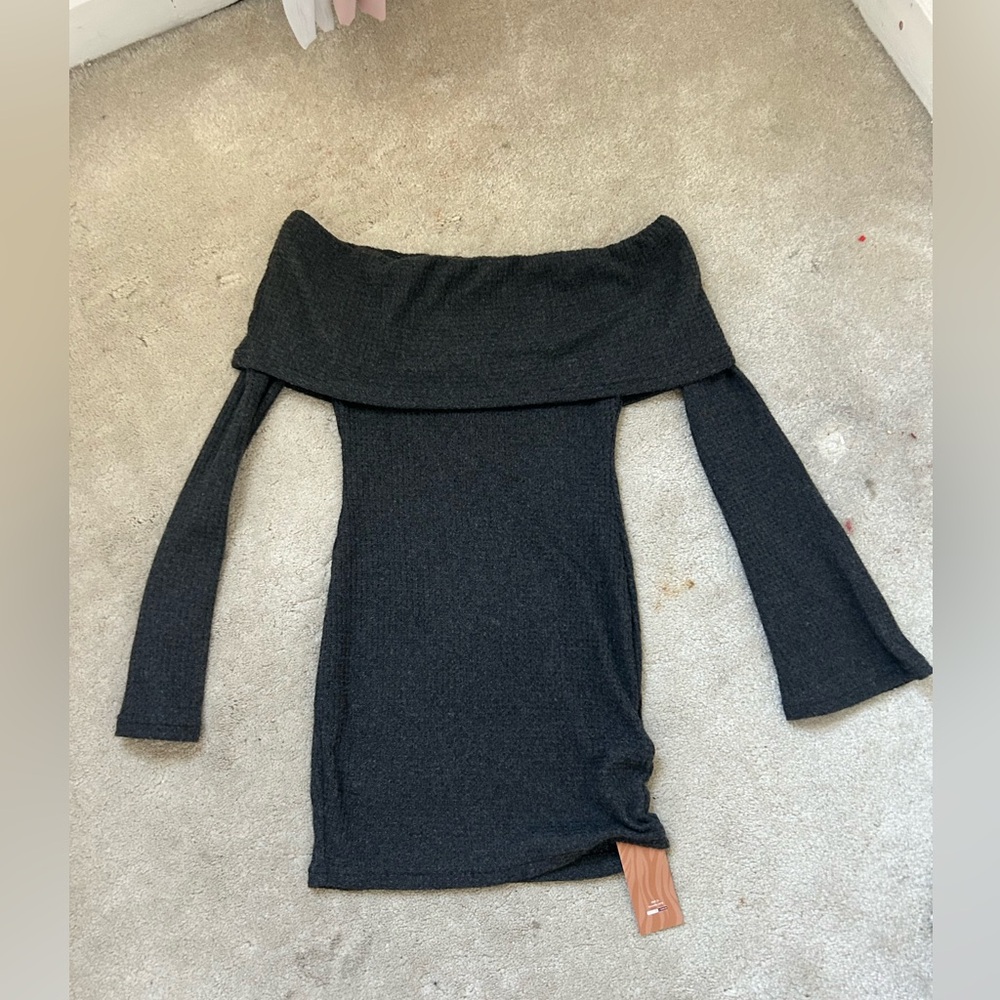 Off the shoulder mini dress